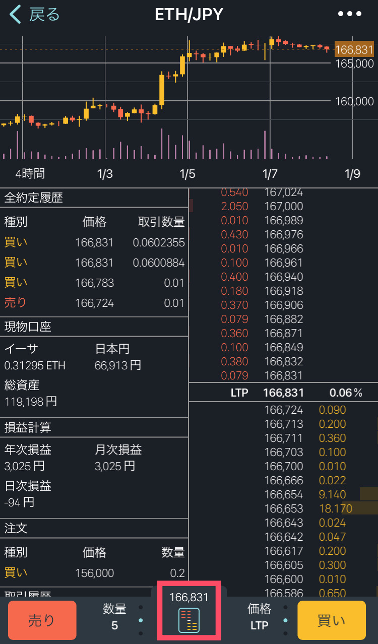 ビットフライヤー取引所2